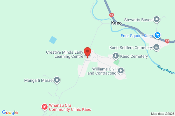 Map for Creative Minds (Kaeo) Ltd