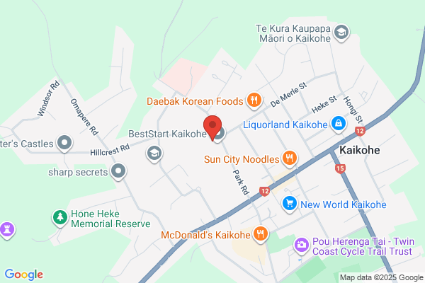 Map for Hillcrest Kindergarten