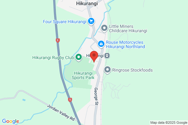 Map for Hikurangi Kindergarten