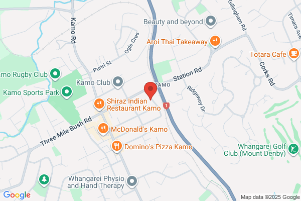 Map for Te Kamo Kindergarten