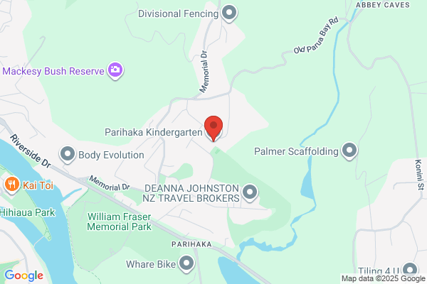 Map for Parihaka Kindergarten