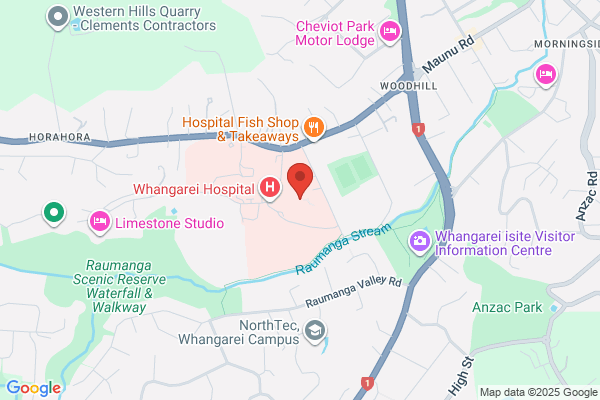 Map for Whangarei Hospital Play & Recreation
