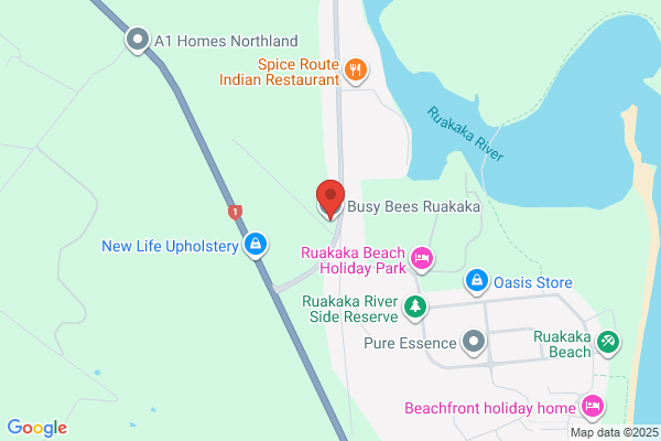 Map for Busy Bees Ruakaka