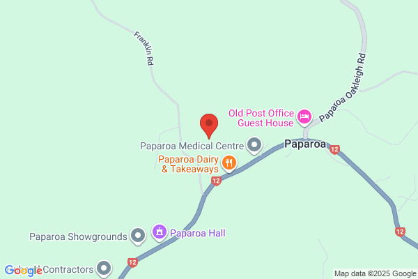 Map for Paparoa Playcentre
