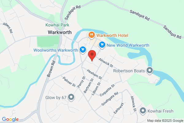 Map for Muddy Toes ELC Warkworth