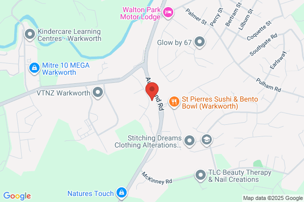 Map for Bunny Childcare Warkworth