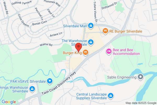 Map for Silverdale Playcentre