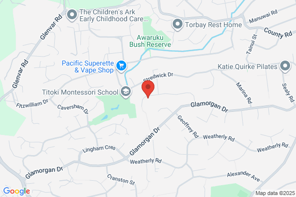 Map for Glamorgan Kindergarten