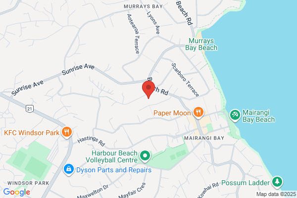 Map for Rangitoto Kindergarten