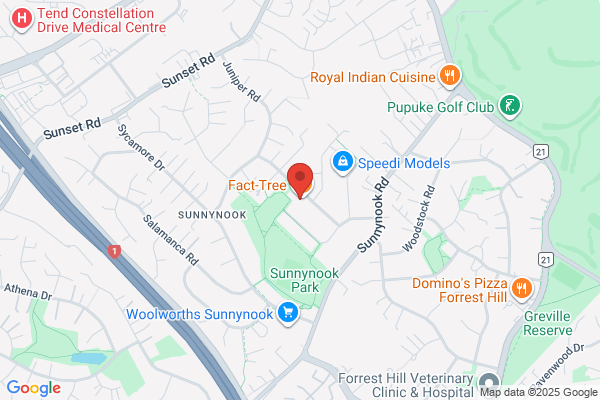 Map for New Shoots Sunnynook