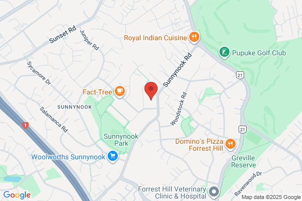 Map for Sunnynook Kindergarten