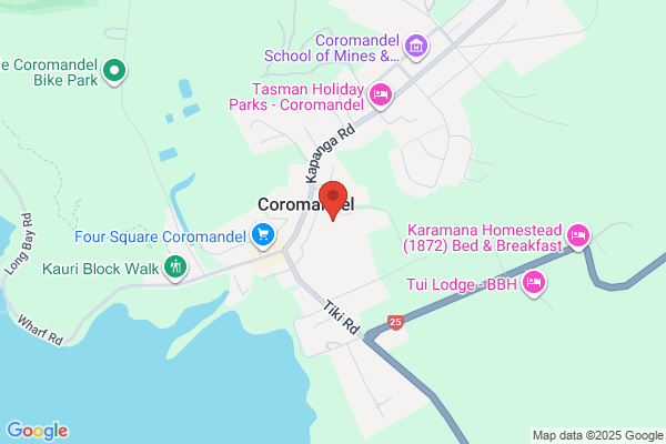 Map for Coromandel Playcentre