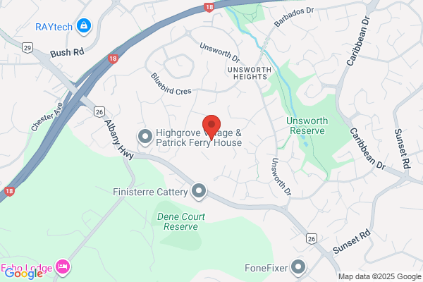 Map for Hidden Treasures Early Learning Centre