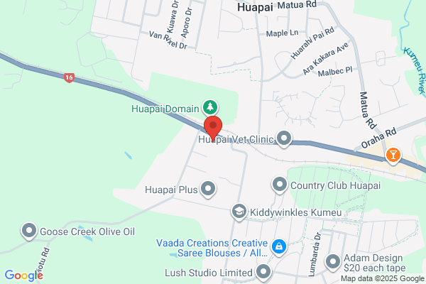 Map for The Secret Garden Huapai