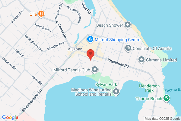 Map for Milford Baptist Kindergarten