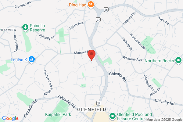 Map for Active Explorers Glenfield Rimu