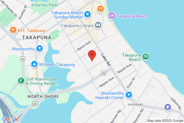 Map for Takapuna Kindergarten