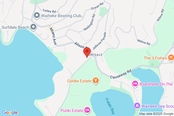 Map for Waiheke Island Kindergarten