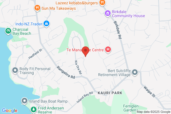 Map for Kauri Park Kindergarten