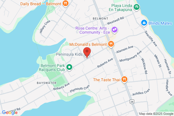 Map for Peninsula Kids