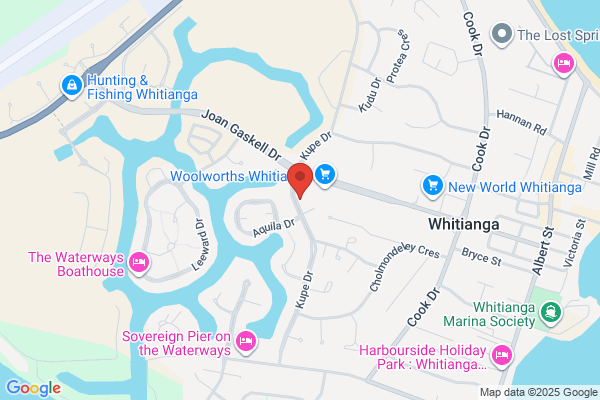 Map for Whitianga Explorers Ltd t/a Mercury Bay Preschool