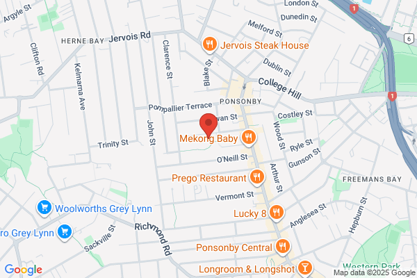 Map for Ponsonby Kindergarten