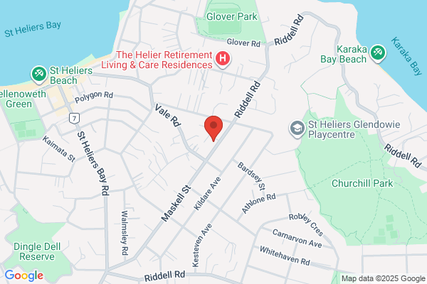 Map for Bear Park St Heliers