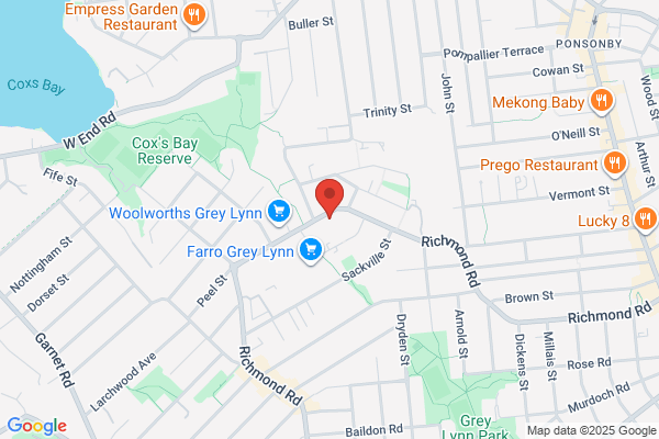 Map for Ponsonby Montessori Kindergarten