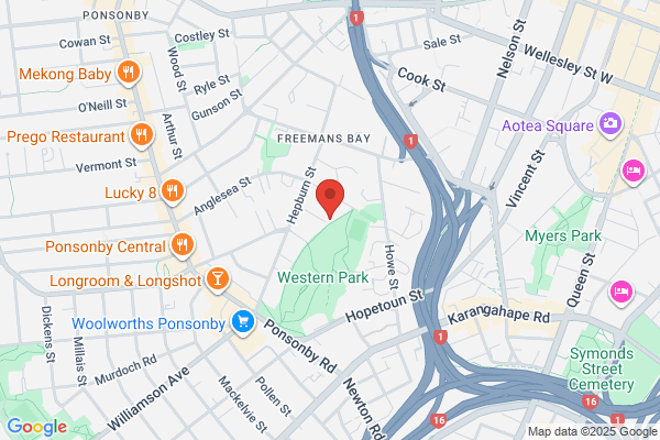 Map for Freemans Bay Kindergarten