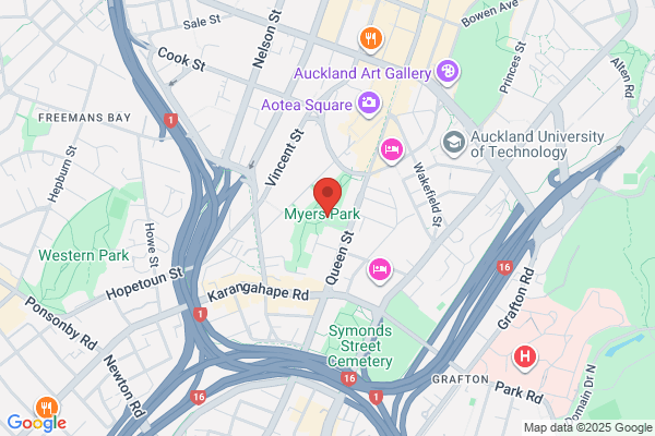 Map for KiNZ Myers Park