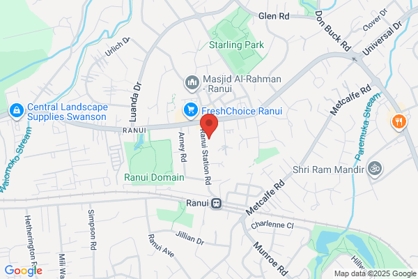 Map for Ranui Christian Preschool