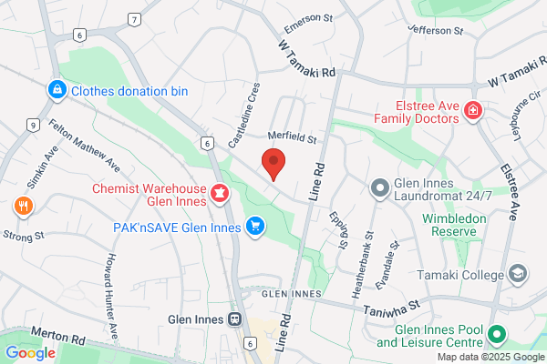 Map for Apii Potiki Glen Innes Community Pre-School