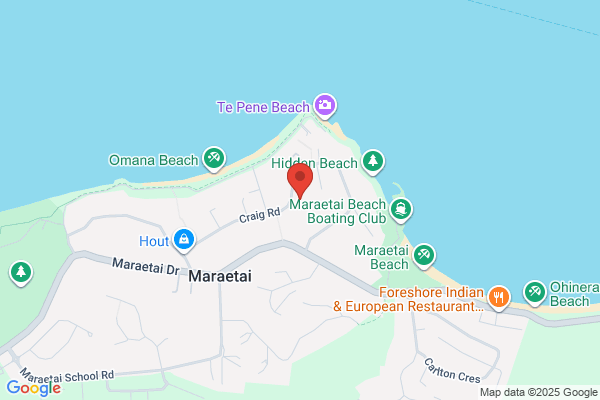 Map for Maraetai Beachlands Kindergarten