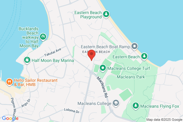 Map for Bucklands Beach Kindergarten