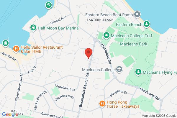 Map for Mighty Minds Bucklands Beach