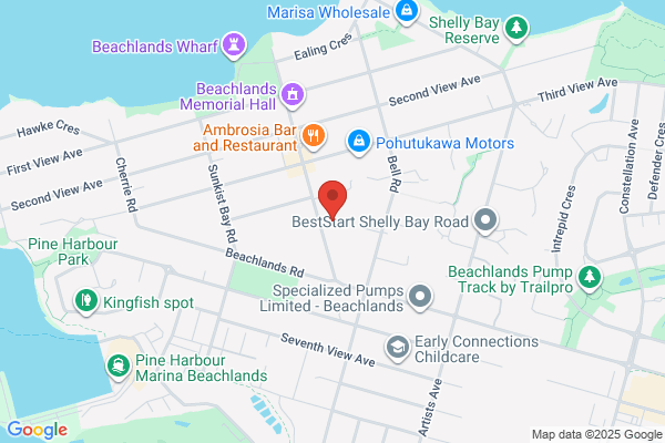 Map for Beachlands Brilliant Minds Early Childhood Centre