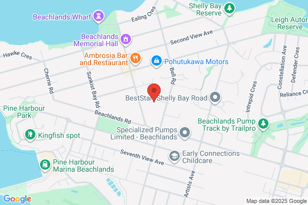 Map for Beachlands/Maraetai Playcentre