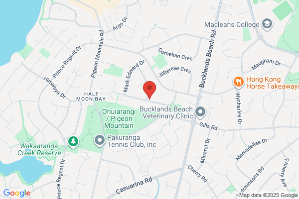 Map for Frog Puddles Childcare Centre - Half Moon Bay