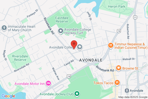 Map for Avondale College Early Childhood Centre