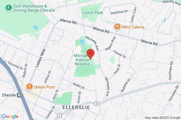 Map for YMCA Early Learning Centre Ellerslie