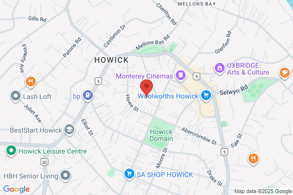 Map for Howick Kindergarten