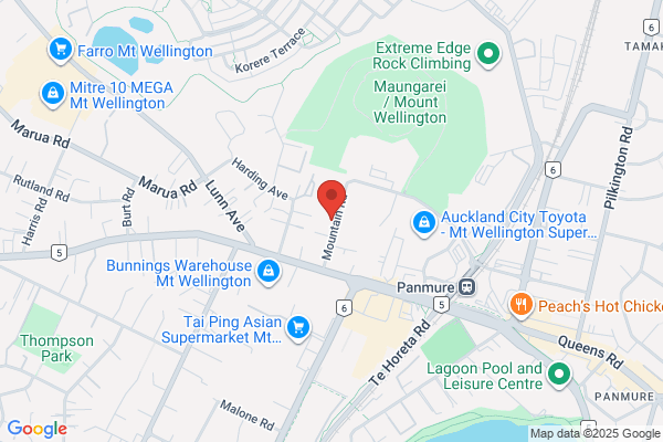 Map for All About Children-Mt Wellington