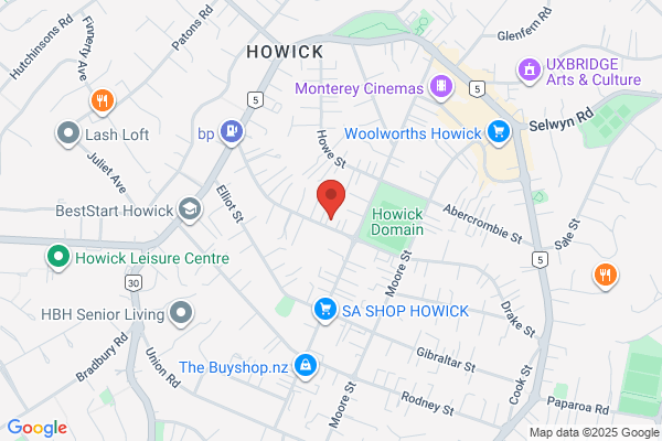 Map for Howick Playcentre
