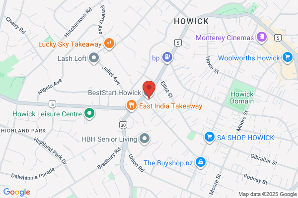 Map for BestStart Howick