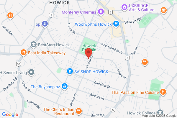 Map for The Secret Garden Preschool