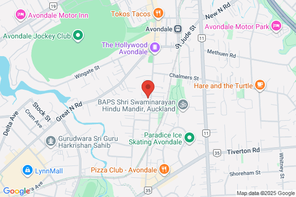 Map for Avondale Christian Kindergarten