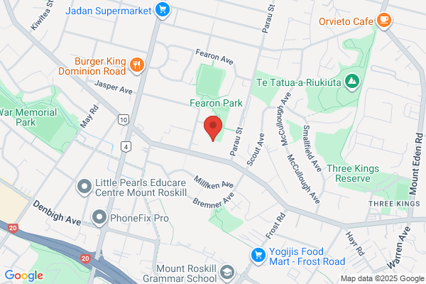 Map for Mt Roskill Kindergarten