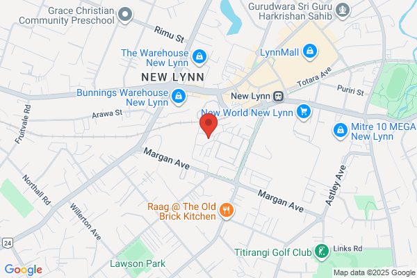 Map for New Lynn Kindergarten