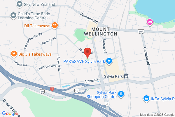 Map for Sylvia Park Kindergarten