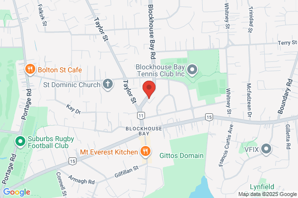 Map for Blockhouse Bay Baptist Kindergarten